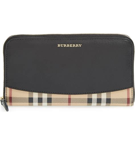 burberry women's vintage wallet colour 001|Burberry zipper wallet.